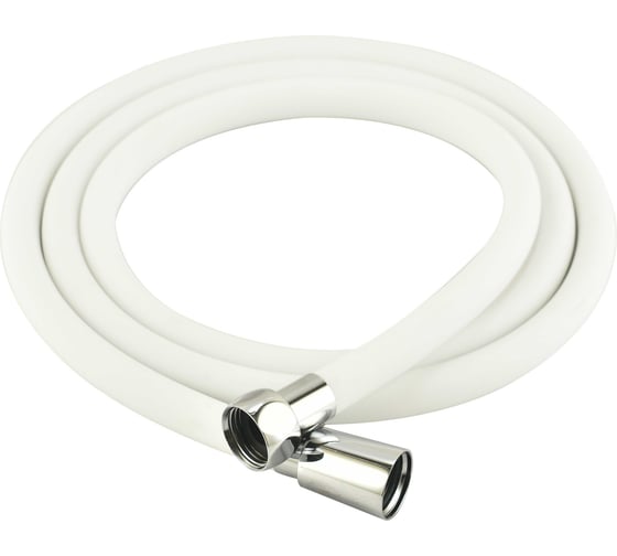 Шланг для душа MELODIA WONDER SILICONE ANTI-TWIST, 1/2х"1/2" конус, нержавеющая сталь, d15, L175 см, белый MKP34445BLwt 18898 1