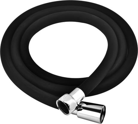 Шланг для душа Melodia della vita WONDER SILICONE ANTI-TWIST, 1/2х"1/2" конус, нержавеющая сталь, d15, L175 см, черный MKP34446BLbk 18899