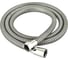 Шланг для душа Melodia della vita WONDER SILICONE ANTI-TWIST, 1/2х"1/2" конус, нержавеющая сталь, d15, L150 см, черный/белый MKP34449BLpi 18902 1