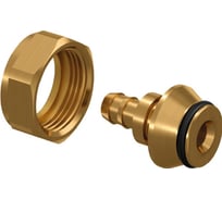 Штуцер с накидной гайкой Usystems латунный для труб PE-Xa 20-G3/4"НГ Евроконус, тип 2 1136069