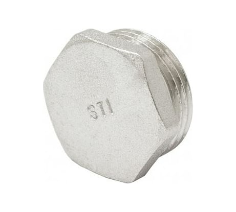 Заглушка никелированная STI 1" НР 807