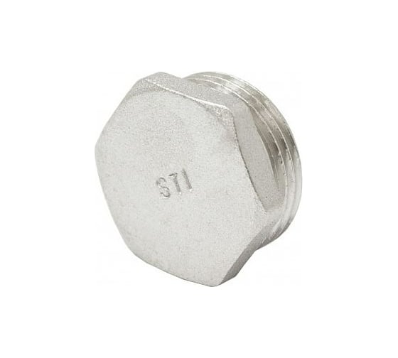 Заглушка никелированная STI 1" НР 807