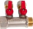 Коллектор для металлопластиковой трубы Terma 3/4"в/н с 2-мя шаровыми кранами, конус 16 мм(1/2") (14001) 35991 4