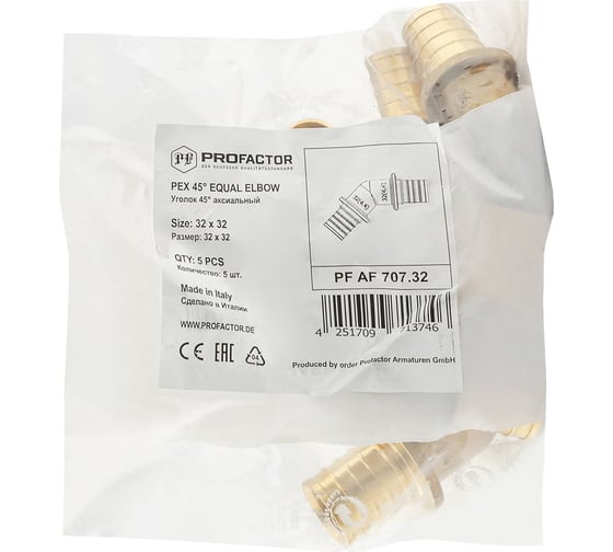 Уголок PROFACTOR 45 аксиальный 32 PF AF 707.32