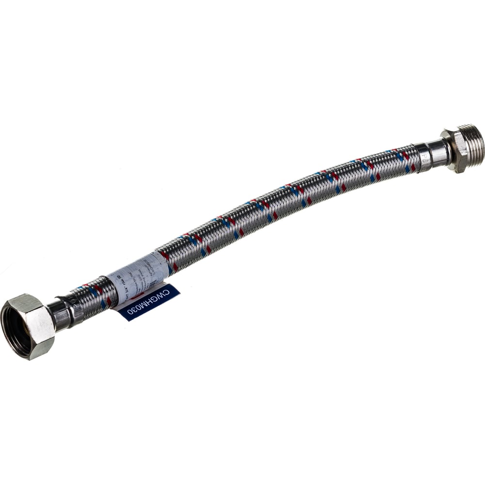 Подводка для воды СТМ ГИГАНТ 3/4\", гайка-штуцер, 30 cм CWGHM030 ...