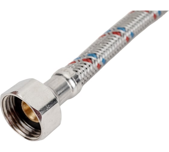 Подводка для воды СТМ сталь, 1/2", гайка-гайка, 40 cм CWFHF040