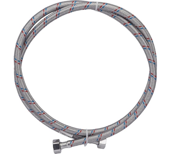 Подводка для воды СТМ сталь 1/2", гайка-гайка, 150 cм CWFHF150