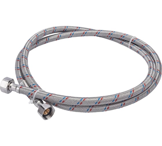 Подводка для воды СТМ сталь 1/2", гайка-гайка, 150 cм CWFHF150