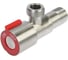 Кран для бытовых приборов СТМ угловой 1/2"х1/2" ш/ш с отражат. нерж. сталь CASB1212 8