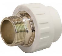 Комбинированная муфта СТМ ПЛАСТ PP-R под ключ, наружная резьба, DN 40х1-1/4 CPSM4014