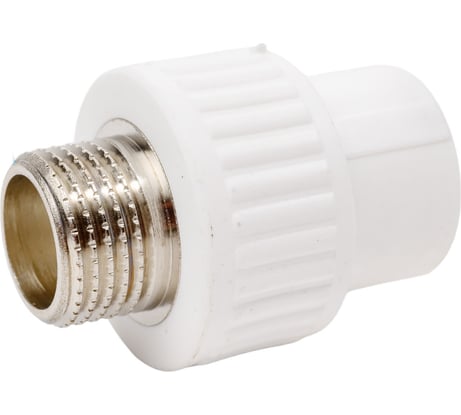 Комбинированная муфта СТМ ПЛАСТ PP-R, с наружней резьбой, DN 20х1/2 CPSM2012