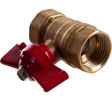 Шаровой кран для воды ОПТИМА 1/2" г/г бабочка SOFFB012