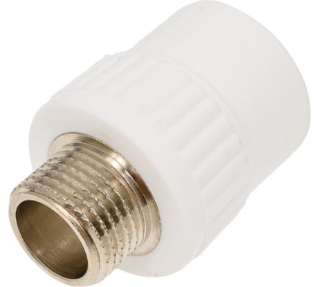 Комбинированная муфта СТМ ПЛАСТ PP-R, с наружней резьбой, DN 25х1/2 CPSM2512