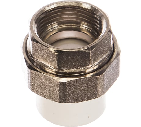 Комбинированная муфта СТМ ПЛАСТ PP-R разъемная, с внутренней резьбой DN 20х3/4" CPRF2034