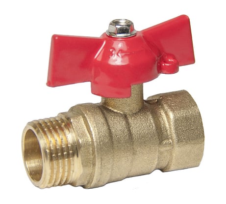 Шаровой кран для воды ОПТИМА 3/4" г/ш бабочка SOFMB034