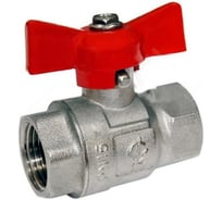 Шаровой кран ГАЛЛОП латунный Креп 330 нк Ду 15, Ру1 6, м/м полнопроходной, бабочка 103213 007-6768