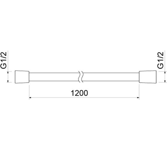 Шланг для душа AQUATEK 120 см ПВХ AQ2104CR 00000135453