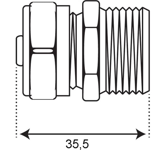 Соединение СТМ наружная резьба, 16х3/4 CCM01634