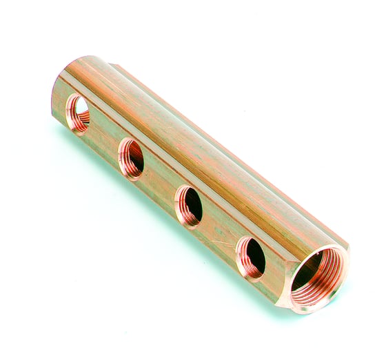 Коллектор COMAP 1" ВР-ВР, без оснастки, с/с 50 мм, латунь In1"-Out1/2 ВР-2 9800302