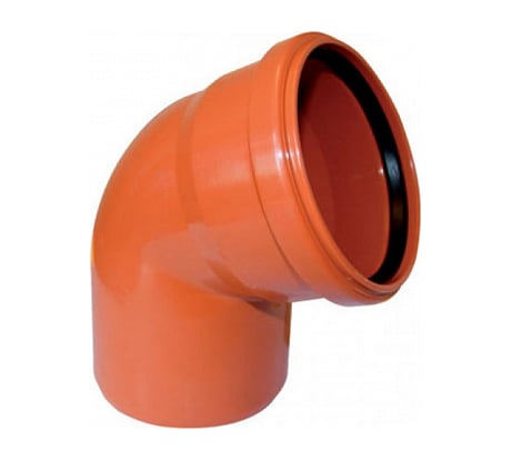 Канализационный отвод АТЛАС ПЛАСТ 45 градусов DN 110 нар. SPNCEB4500110