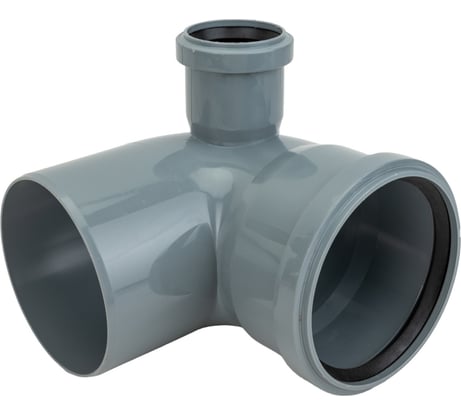 Канализационный переходной универсальный тройник АТЛАС ПЛАСТ 90 градусов DN 110х50 левый SPCTVL110050