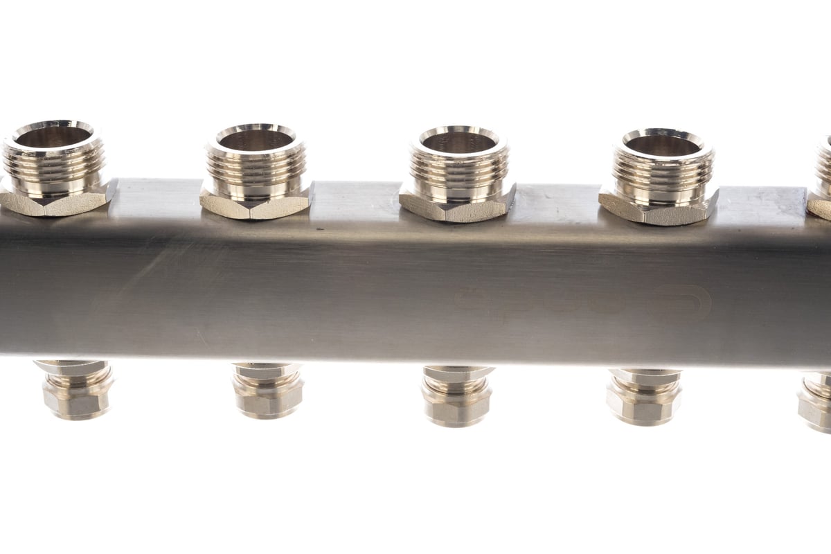 Коллекторная группа в сборе с термостатическими и запорными клапанами ...