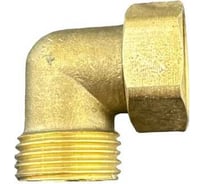 Угол 90 градусов GRIALE с накидной гайкой 1/2" Гайка х 1/2" штуцер латунь для внутренней разводки воды DK-421