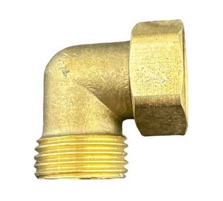 Угол 90 градусов GRIALE с накидной гайкой 1/2" Гайка х 1/2" штуцер латунь для внутренней разводки воды DK-421