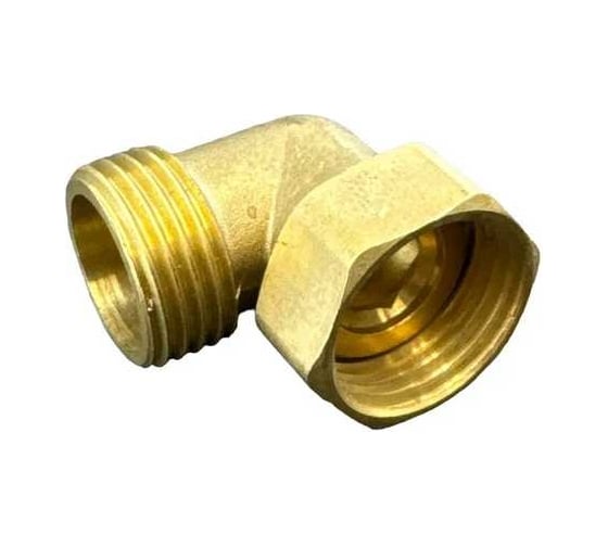 Угол 90 градусов GRIALE с накидной гайкой 1/2" Гайка х 1/2" штуцер латунь для внутренней разводки воды DK-421