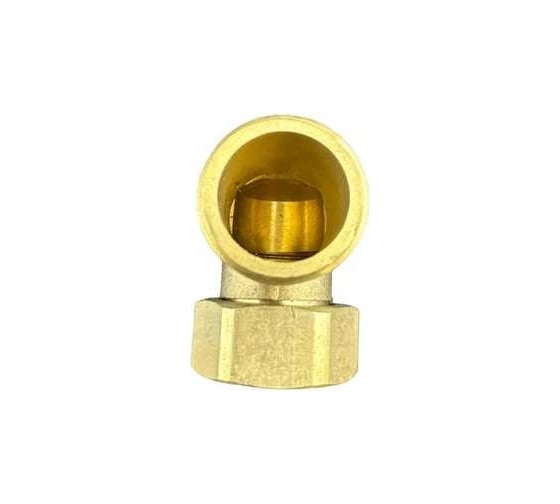 Угол 90 градусов GRIALE с накидной гайкой 1/2" Гайка х 1/2" штуцер латунь для внутренней разводки воды DK-421
