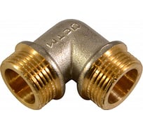 Уголок СТМ с ограничителем, 3/4", штуцер-штуцер CRLMMS34