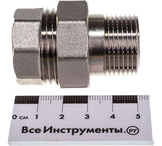 Соединитель СТМ с накидной гайкой, прямой, 3/4", гайка-штуцер CRAS0034