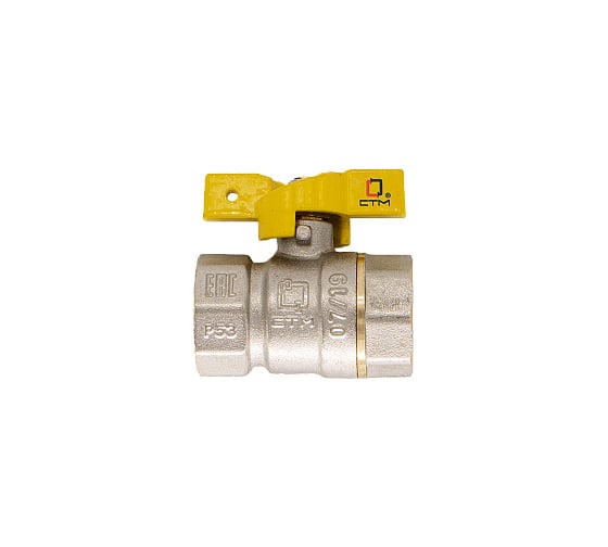 Шаровой кран для газа СТМ ГАЗ 3/4", г/г, бабочка CGFFB034