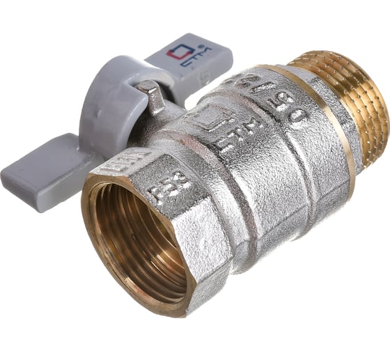Шаровой кран для воды СТМ СТАНДАРТ 3/4", г/ш, бабочка CWFMB034