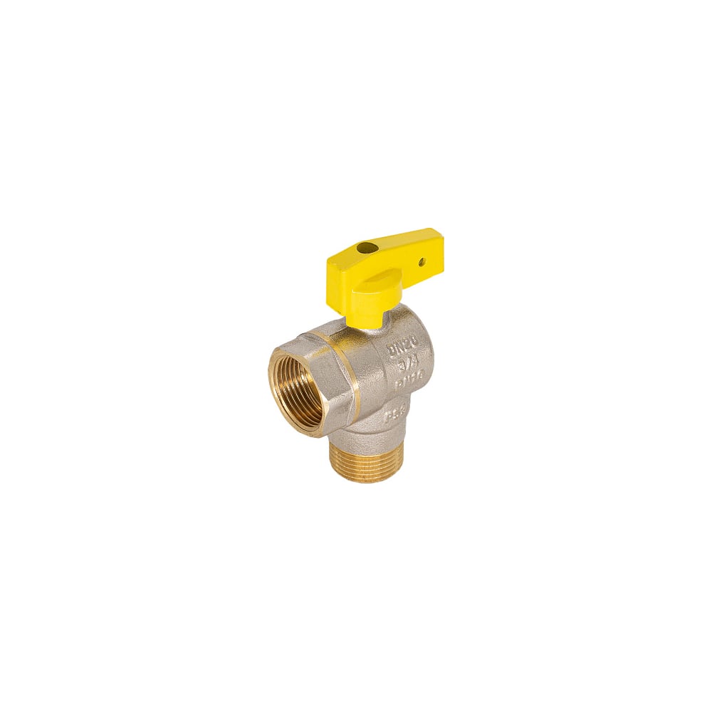 Шаровой угловой кран для газа СТМ ГАЗ 1/2", г/ш, бабочка CGLFMB12 ...
