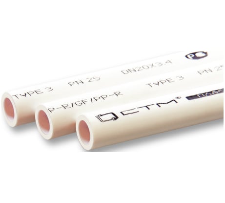 Труба СТМ ПЛАСТ PP-R PN 20 DN 20х3.4, 2 м C2PP0020