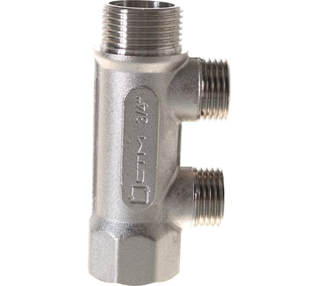Коллектор СТМ 2 выхода, наружная резьба, 3/4х1/2 C2MM3412