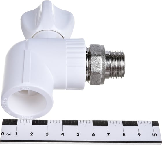 Шаровой угловой кран для радиатора СТМ PP-R DN ПЛАСТ 25х1/2" CPRL2512
