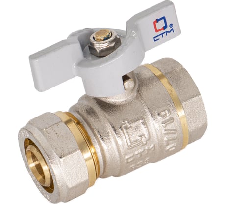 Шаровой кран для воды СТМ СТАНДАРТ 20х3/4", ц/г, бабочка CWPF3420