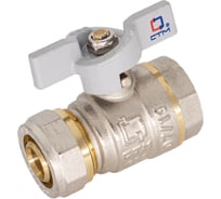 Шаровой кран для воды СТМ СТАНДАРТ 20х1/2", ц/г, бабочка CWPF1220
