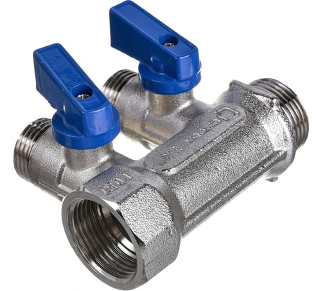 Коллектор СТМ 2 выхода, шаровой кран, наружная резьба, 3/4х1/2 C2MB3412
