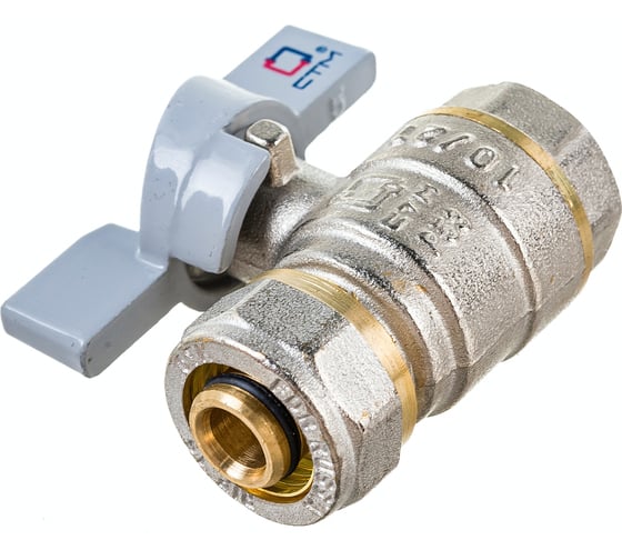 Шаровой кран для воды СТМ СТАНДАРТ 16х1/2", ц/г, бабочка CWPF1216