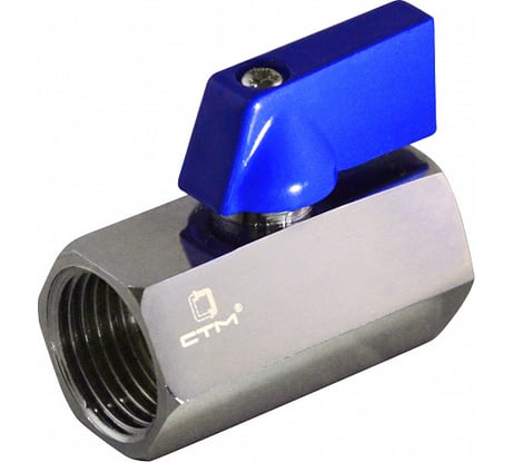 Шаровой кран для воды СТМ 1/2", г/г, флажок, хром CWMFF012