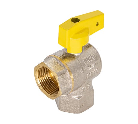 Шаровой угловой кран для газа СТМ ГАЗ 3/4", г/г, бабочка CGLFFB34