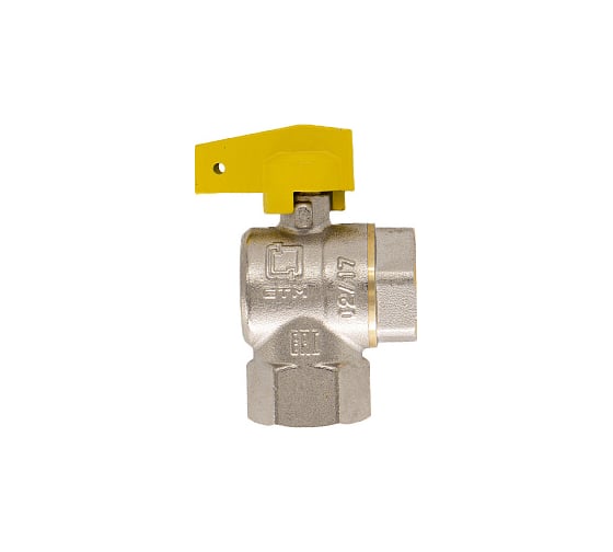 Шаровой угловой кран для газа СТМ ГАЗ 3/4", г/г, бабочка CGLFFB34