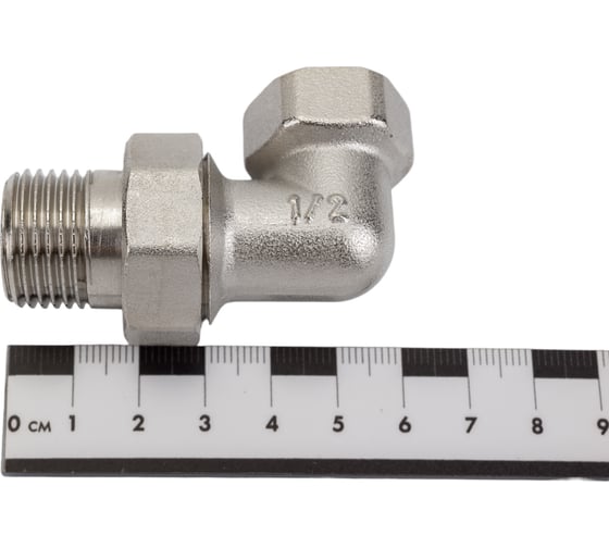 Соединитель СТМ с накидной гайкой, угловой, 1/2", гайка-штуцер CRAE0012
