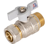 Шаровой кран для воды СТМ СТАНДАРТ 20х1/2", ц/ш, бабочка CWPM1220