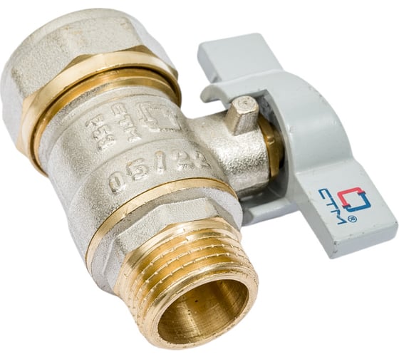 Шаровой кран для воды СТМ СТАНДАРТ 20х1/2", ц/ш, бабочка CWPM1220