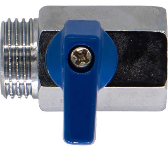 Шаровой кран для воды СТМ мини, 1/2", г/ш, флажок, хром CWMFM012