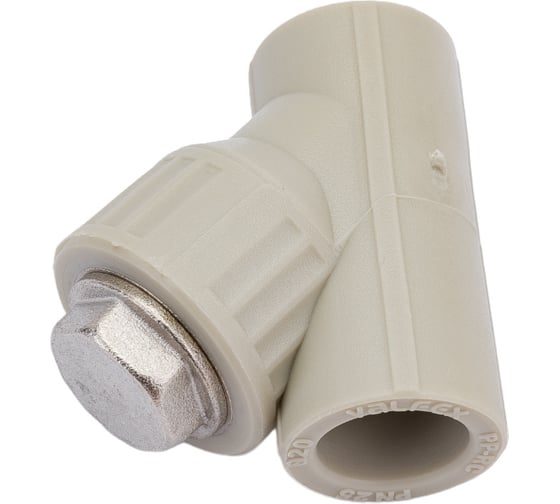 Сетчатый фильтр VALFEX PP-R Дн 20х45°, серый 10141020Г 036-0607